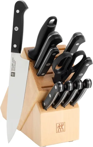 Vista 13 de ZWILLING Juego de 10 bloques de cuchillos gourmet Negro