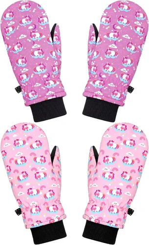 Vista 7 de SATINIOR 2/6 pares de guantes de nieve para niños 6