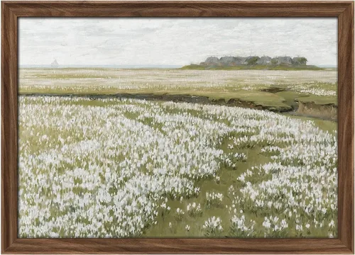 Vista 60 de MUDECOR Lienzo enmarcado prémium para pared, pinos nevados en bosque de invierno, ilustraciones modernas, arte contemporáneo, escénico, divertido