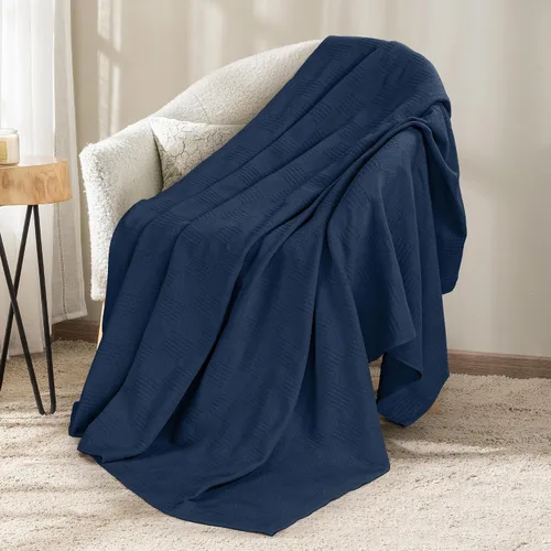Vista 38 de Utopia Bedding - Manta térmica 100% algodón, color negro, tamaño Queen, 90 x 90 pulgadas Manta ligera y transpirable para primavera y verano