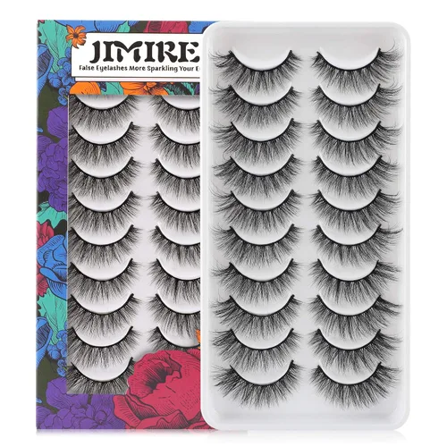 Vista 7 de Extensiones de pestañas en racimo naturales, racimos de pestañas suaves de 9-12 mm, pestañas individuales de volumen, 132 piezas, racimos