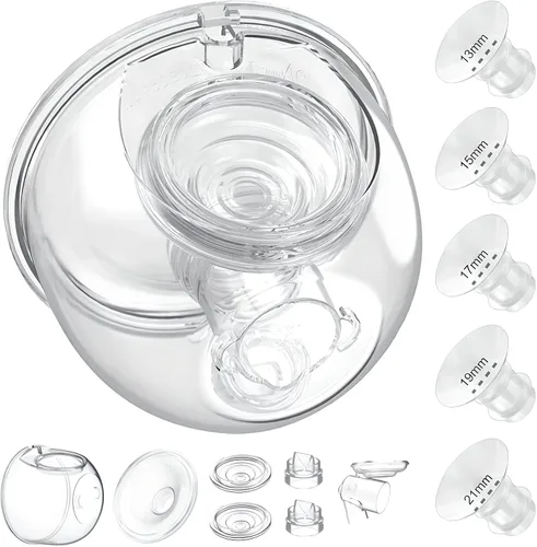 Vista 10 de Enlazador de extractor de leche portátil compatible con TSRETE/Kmaier/Eulumap/Momcozy S9/S12 piezas de repuesto para bomba de leche, accesorios