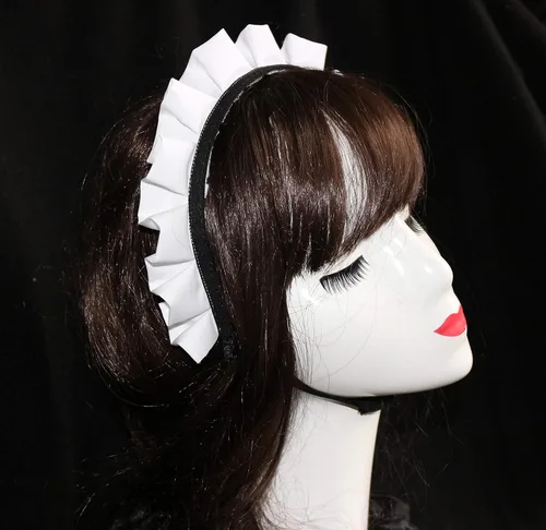 Vista 4 de Lolita Maid Cosplay - Diadema gótica para mujer