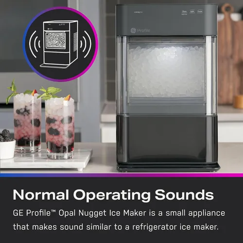 Vista 5 de GE Profile Opal 2.0 Máquina de hielo de pepitas de encimera Máquina de hielo con conectividad WiFi Esenciales de cocina inteligentes