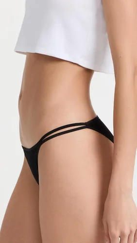 Vista 4 de Calvin Klein Tanga de pierna alta transparente marquisette para mujer