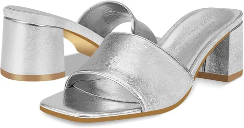 Vista 2 de PIZZ ANNU Sandalias cuadradas de tacón abierto para mujer sandalias de tacón grueso y de bloque bajo cómodas informales zapatos de tacón