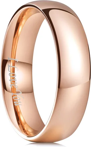 Vista 51 de King Will Alianza de boda de acero inoxidable 316L para hombres y mujeres, anillo de boda de 0.31 a 0.315 pulgadas de ancho, chapado en negro