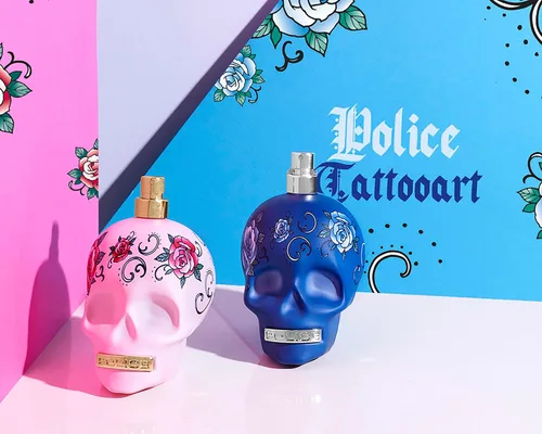 Vista 7 de Police To Be Tattooart For Woman - Fragancia para mujer - Aroma floral afrutado de gourmand - sándalo cremoso y un acuerdo de malvavisco dulce