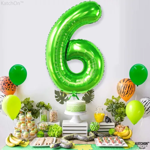 Vista 818 de KatchOn Globo negro del número 1 de 40 pulgadas, globo de feliz cumpleaños Large Mylar Number One Balloon for 1st Birthday Decorations, Foil