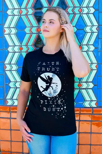 Vista 3 de Disney Peter Pan Faith Trust Pixie Dust Tinkerlbell - Camiseta para mujer