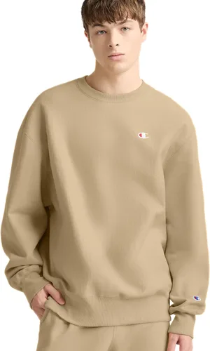 Vista 18 de Champion - Sudadera con cuello redondo para hombre, tejido invertido, sudadera de forro polar pesado para hombre Negro