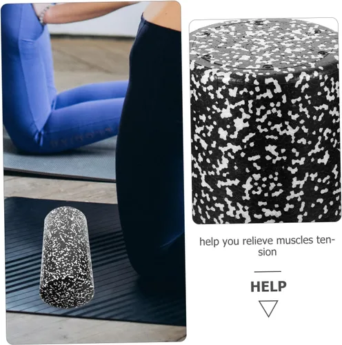 Vista 3 de Happyyami Columna de yoga de espuma suave para masaje muscular y relajación, rodillo de fitness ligero y compacto hecho de espuma duradera