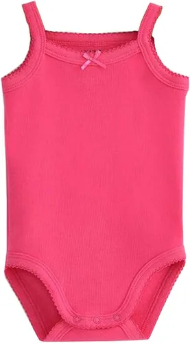 Vista 5 de Body sin mangas con tirantes delgados para bebés y niñas, de algodón, paquete de ropa de verano para bebé