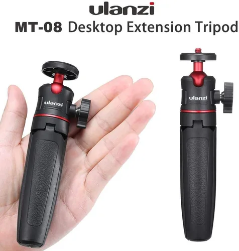 Vista 5 de ULANZI MT-08 Barra de extensión trípode Mini Selfie Stick trípode mango agarre para iPhone 11 Pro Max Samsung cámara Sony Canon Nikon Vlogging