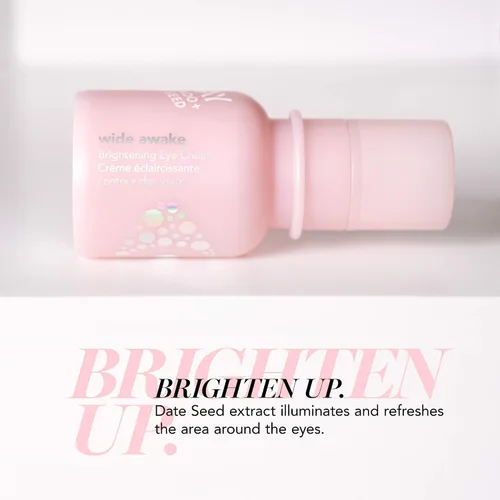 Vista 3 de Saturday Skin Wide Awake - Crema iluminadora coreana para ojos, para arrugas, ojos hinchados, ojeras, ligera, hidratante, hidrata profundamente