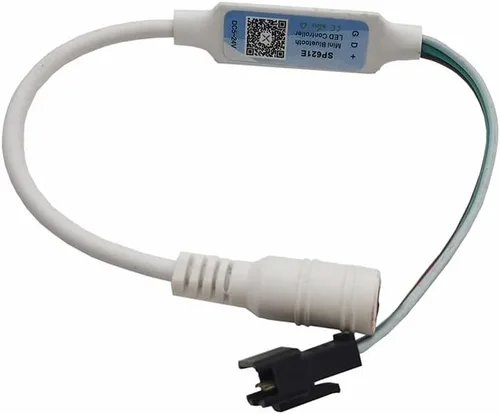 Vista 9 de WS2812B WS2811 1903 Micrófono incorporado Música SP601E Controlador Bluetooth con puertos de salida de señal dual para módulo LED Pixel Strip Light