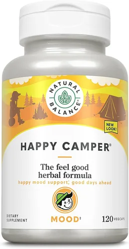 Vista 8 de Natural Balance Happy Camper - Suplemento de apoyo para el estado de ánimo para sentirse bien - Cápsulas de Gotu Kola, flor de la pasión y kava kava