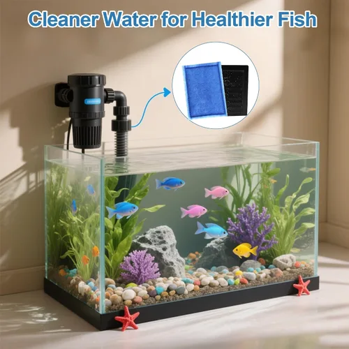Vista 7 de Nebulist Paquete de 6 cartuchos de filtro tamaño B compatibles con filtros de alimentación MarineLand Penguin PRO 100/125/175 y filtro