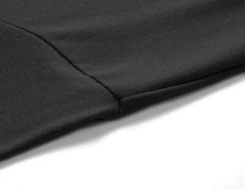 Vista 6 de Beauhuty Camisetas básicas de cuello alto de manga larga para hombre, de punto de vellón, informal, sin botones