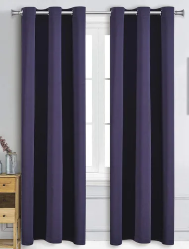 Vista 9 de WPM - Cortinas opacas de triple tejido, para oscurecer la habitación, 2 paneles para sala de estar, color beige, con aislamiento térmico y ojales