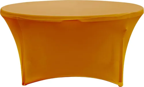 Vista 6 de Simply Elegant Mantel redondo ajustable de elastano Mantel para mesa de banquete, mantel de poliéster y elastano, para cumpleaños, quinceañera