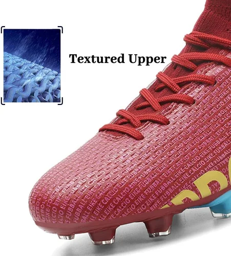 Vista 2 de AOSENSS Zapatos deportivos de fútbol para hombre, botas de fútbol para mujer, antideslizantes, transpirables, para interiores y exteriores