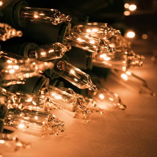 Vista 5 de Mudder 60 bombillas de repuesto para árbol de Navidad de 2.5 V, 0.425 W, bombilla de repuesto, mini cadena de luces incandescentes de alambre