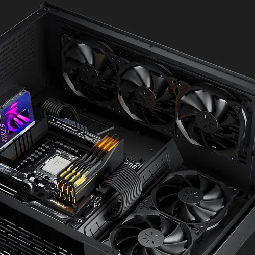Vista 7 de uphere PWM 12BK4-3 - Paquete de 3 ventiladores de carcasa de computadora de larga vida útil de 4.72 pulgadas (4.724 in) para refrigeración de cajas