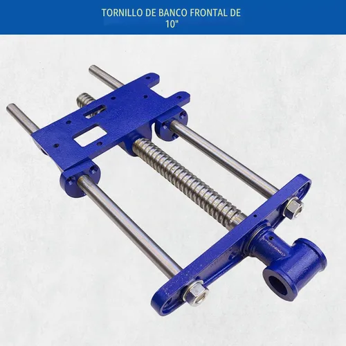 Vista 2 de Yost Vises F10WW Tornillo de carpintero Tornillo frontal Herramienta de carpintería de 10 pulgadas Cuerpo de hierro fundido con un tornillo