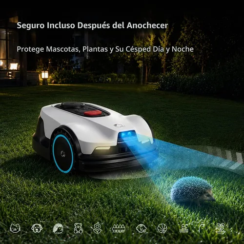 Vista 4 de Cortacésped, visual+navegación RTK, funciona debajo de árboles, sin cables, cubre hasta 1/4 acre, cortacésped robótico con mapeo automático