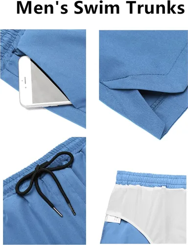 Vista 5 de COOFANDY - Traje de baño para hombre de secado rápido