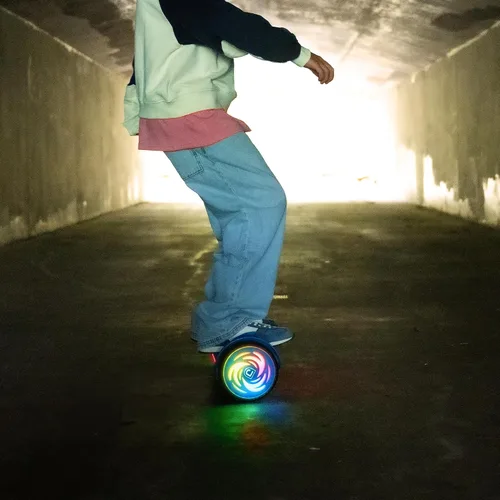 Vista 11 de Jetson Axis - Tabla de gravedad iluminada, tabla de montar eléctrica autoequilibrada para niños con ruedas iluminadas LED, altavoz Bluetooth