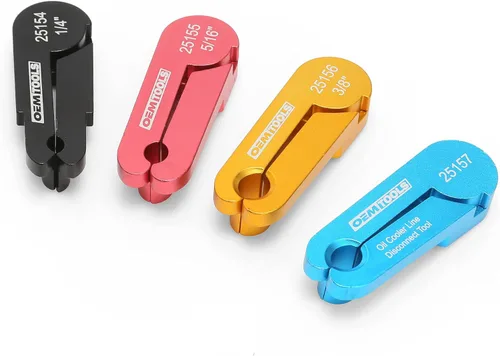 Vista 8 de OEMTOOLS 24688 Herramienta de Desconexión de Línea de Transmisión, Remueve Rápidamente Líneas de Enfriador de Aceite de 3/8" y 1/2", Diseño