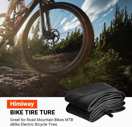 Vista 7 de Himiway Tubos de bicicleta de neumáticos gruesos, 20/26 x 4.0/4.90 AV33mm Schrader Valve Tubos de bicicleta gruesos, tubo interior de repuesto