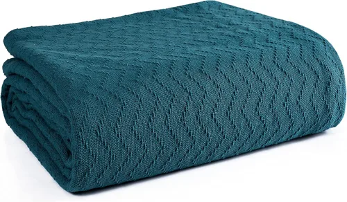 Vista 15 de BELIZZI Home - Manta de cama 100 % algodón, transpirable, térmica tamaño individual, suave manta térmica de cheurón de 60 x 90 pulgadas, manta