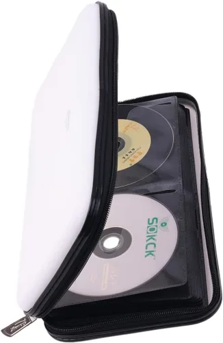 Vista 16 de Funda para CD, billetera resistente de capacidad para 72 personas, soporte para DVD para automóvil, carcasa rígida resistente, soporte para disco