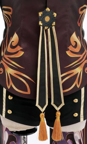Vista 5 de Cosplayfm Disfraz de anime para mujer traje tradicional chino para cosplay Hu Tao
