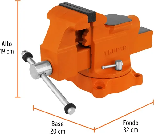 Vista 3 de TRUPER Tornillos de banco resistentes TA-4 de 4" (10 cm)
