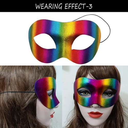 Vista 6 de CNYMANY 8 máscaras de encaje para parejas, hombres y mujeres, sexys para fiestas de baile, disfraz veneciano de mascarada, verde, rojo, morado