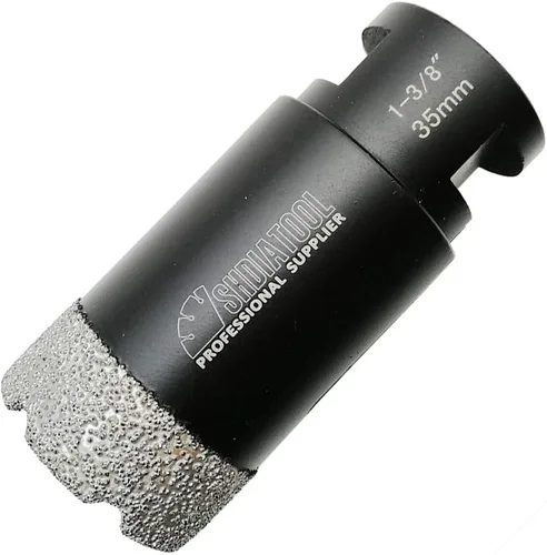 Vista 9 de SHDIATOOL Brocas de núcleo de diamante, 2 unidades de 1/4 de pulgada para porcelana, cerámica, ladrillo, ladrillo al vacío, sierra de agujero