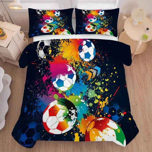 Vista 19 de Green Abstract Comforter Set Twin,Modern Grunge Bedding for Kids Boy Abstract 16