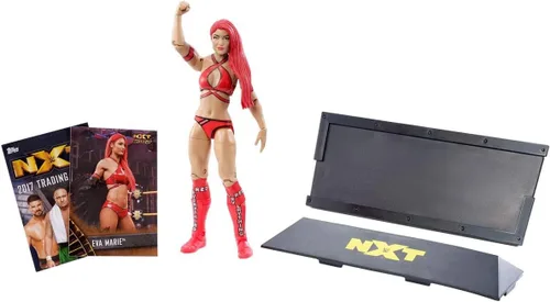 Vista 3 de WWE NXT Takeover - Figura de acción de Eva Marie con tarjeta de coleccionista Topps