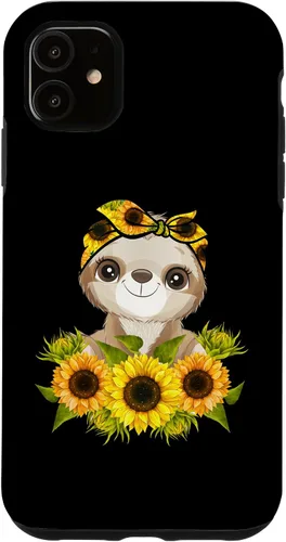 Vista 8 de Sunflower Garden Sloth Gardening Case for iPhone 17