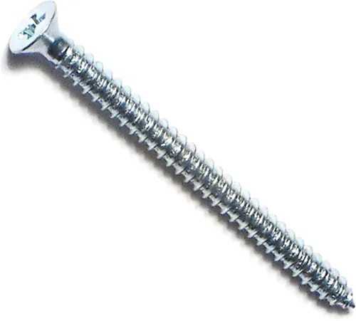 Vista 8 de Hard-to-Find Fastener 014973289638 Phillips Tornillos planos para chapa metálica, 4 x 1, Pieza-100