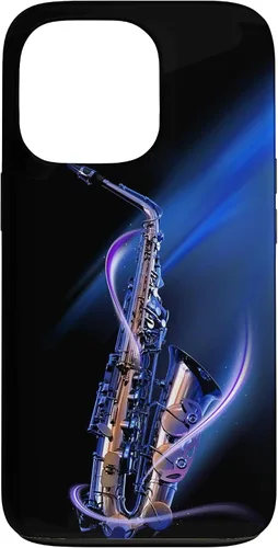 Vista 10 de Funda para iPhone 16 Minimalist Saxophone Style PC Saxophonist Lover