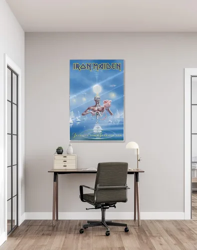 Vista 6 de Iron Maiden - Póster musical (7º hijo de un séptimo hijo, portada del álbum) (tamaño: 24 x 36 pulgadas) (póster laminado)