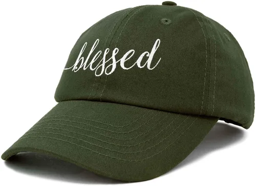 Vista 4 de DALIX Blessed - Gorra de béisbol de algodón suave para mujer