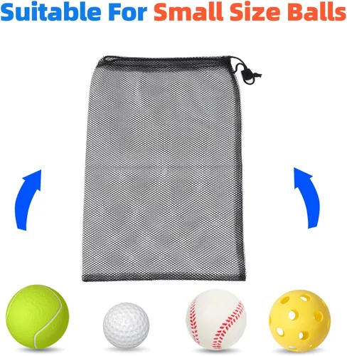 Vista 78 de GSE Games & Sports Expert Bolsa de malla con cordón para béisbol, pelotas de pickleball, pelotas de golf, gimnasio, equipo de natación, lavandería