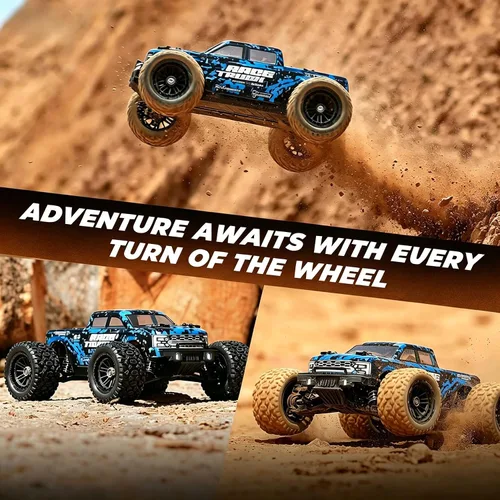 Vista 3 de HAIBOXING Autos RC a escala 1/18 4WD todoterreno Monster Trucks con 36+KM/H de alta velocidad, 2.4 GHz control remoto, vehículos eléctricos todo