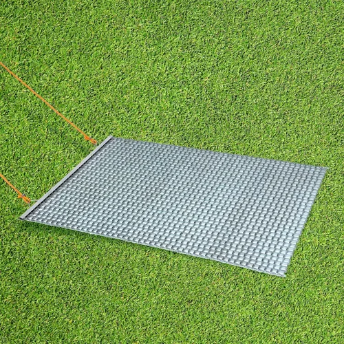 Vista 8 de Shimeyao Estera de arrastre de zinc resistente de malla de acero Infield Drag Multi Surface Mat para entrada, granja, jardín, béisbol, campo